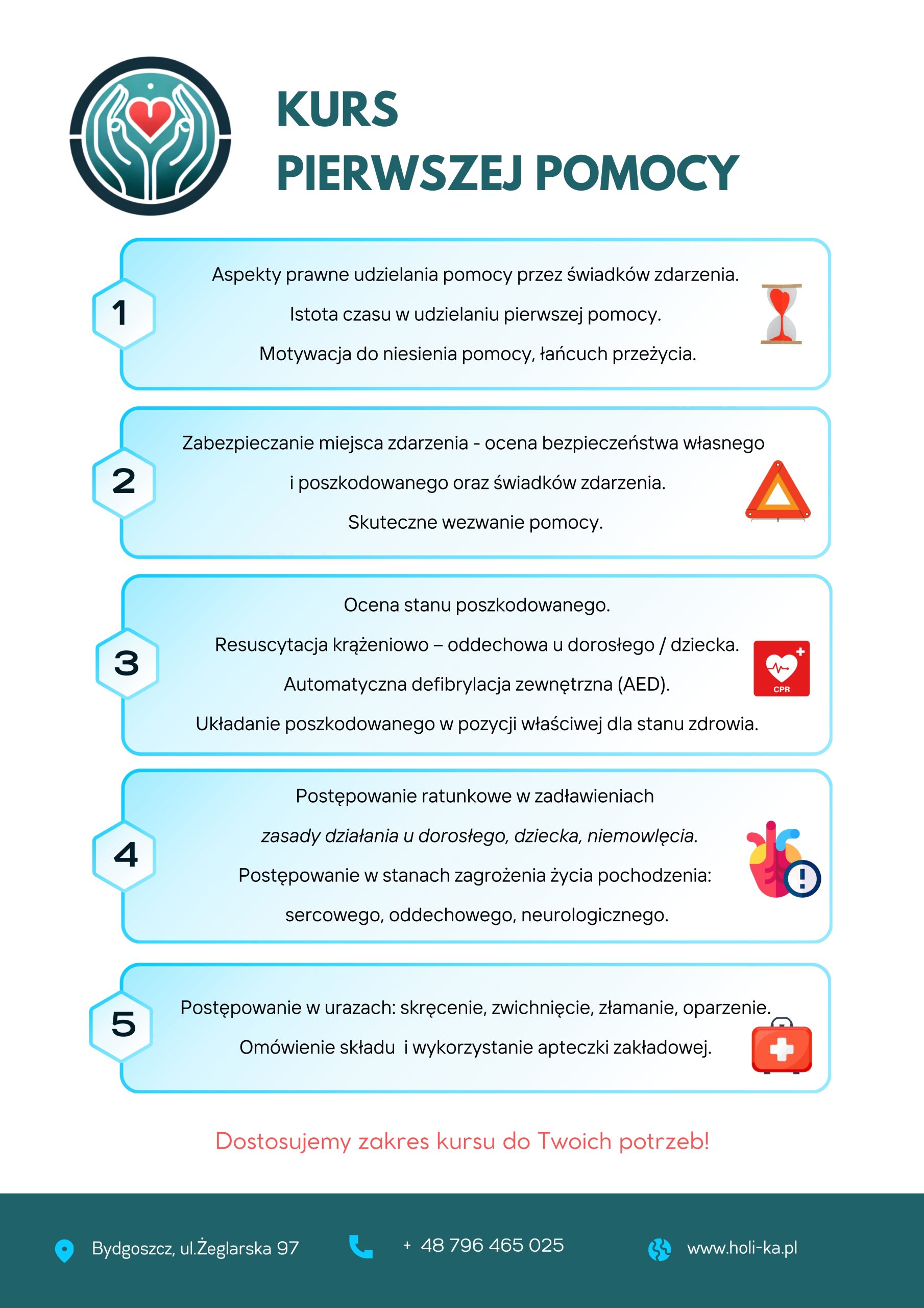 program kursu pierwszej pomocy dla firm
